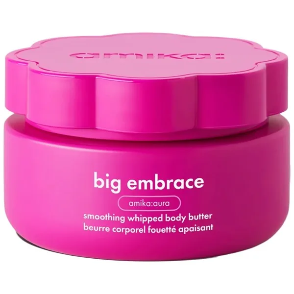 amika Big Embrace smoothing whipped body butter jar.